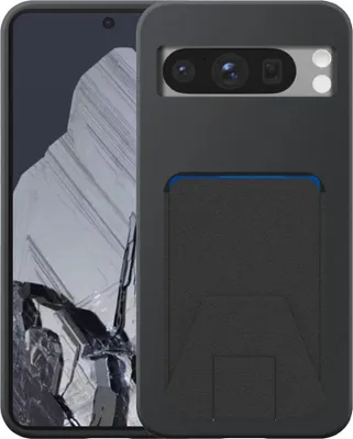 Obrázek produktu pro Vhodné pro Google Pixel 8 Pro Pouzdro na telefon s nastavitelnou koženou přihrádkou - Flexibilní zadní kryt Pouzdro ze silikonu TPU s nastavitelnou koženou přihrádkou - černé - Smartphonics