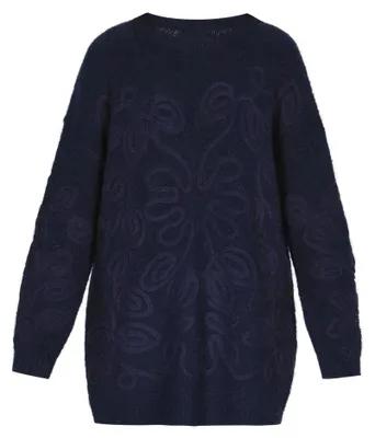 Image de Pull LOMASI pour femme - bleu marine, XS/S