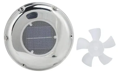 Produktbild von Solarventilator aus Edelstahl – energieeffizient, wasserdicht, Boot-Auslaufventilator, sicher und leise