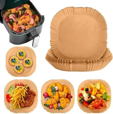 Obrázok produktu pre Papier na vyprážanie do fritézy, 20 cm, 50 kusov, s nepriľnavou vrstvou