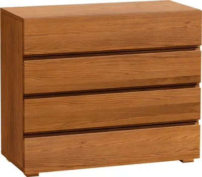 Produktbild von HASENA Wood Line Lovara Kommode 4 Schubladen Eiche brandy