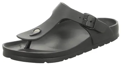 Produktbild von Sneakers Damen-Badepantolette-Zehentrenner Schwarz, Farbe:schwarz, EU Größe:37