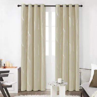 Productafbeelding van Famanu verduisterende gordijnen, 117 x 138 cm - Beige