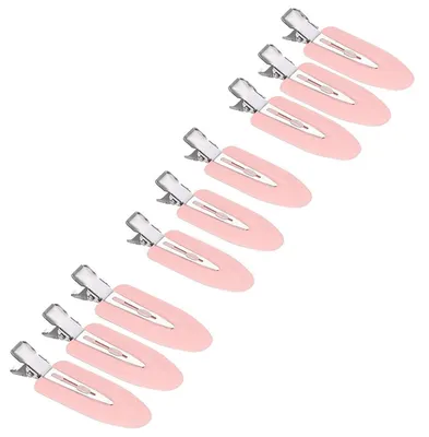 Image de 9 pinces à cheveux sans couture en noir, blanc, rose