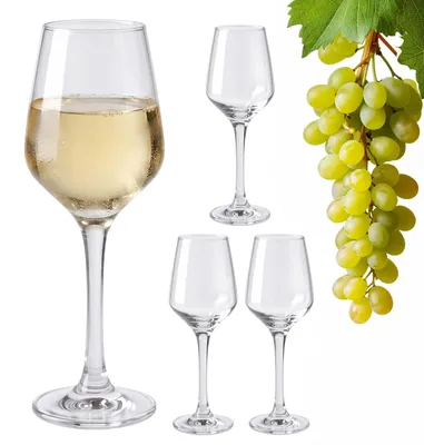 Produktbild von Relaxdays Weingläser, 4er Set, 360 ml, spülmaschinenfest, klassisches Design, Rotweingläser mit Stiel, transparent
