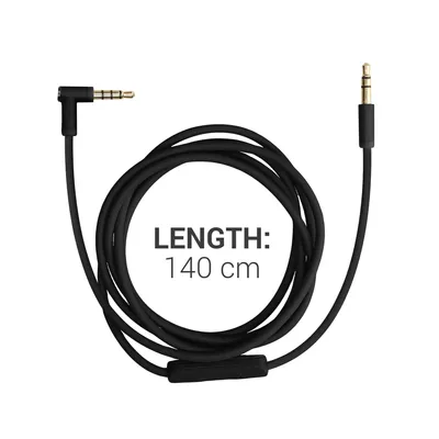 Produktbild von kwmobile Kopfhörerkabel für Beats Studio 3 / Solo 3 / Solo2 / Studio 2 / Studio 1 / Mixr - Ersatz Kabel 140 cm Mikrofon Lautstärkeregler - 3.5mm