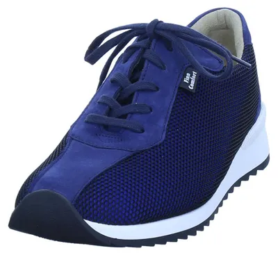 Imagen del producto de Zapatos de cordones cómodos para mujer Finn Comfort, modelo MELK, color azul, talla 38 1/2 (UE)