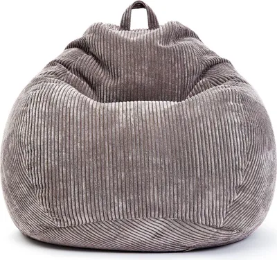 Produktbild von Green Bean® Indoor Sitzsack "Scoop" 90x110cm mit EPS Perlen Füllung - Cordstoff kuschelig, weich, waschbar - Grau