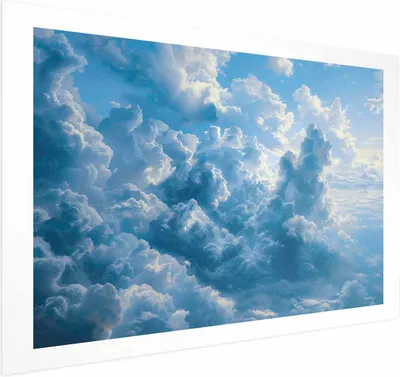 Produktbild von Posterpapier Poster - Ocean in the Air: Waving Clouds Reflecting Morning Light 30x21 cm Muster b-H-10052-ao-a