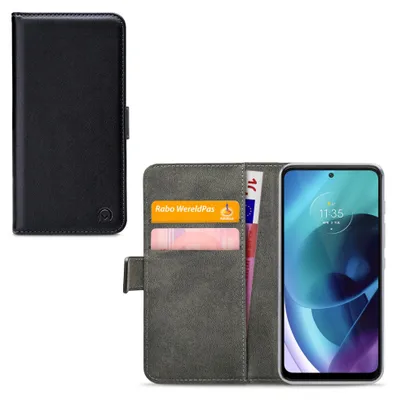 Image de Étui Mobilize Classic Gelly Wallet pour Motorola Moto G71 5G : étui à rabat avec porte-monnaie - Noir