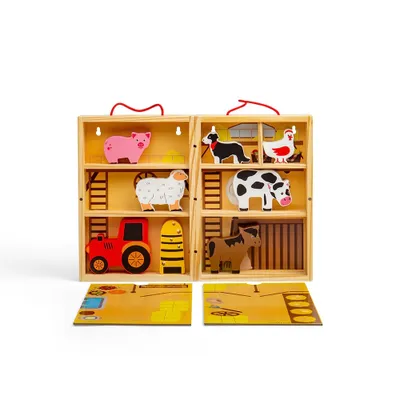 Produktbild von Bigjigs Bauernhof-Tier-Spielbox