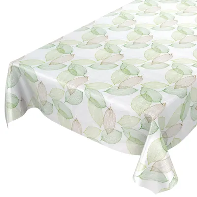 Wachstuchtischdecke Blumen grau wasserabweisend 140 x 100 cm Schnittkante, Hauptbild