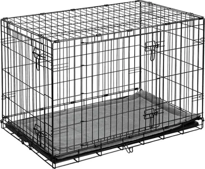 Produktbild von Metall-Hundehütte + Bett 75 x 45 x 54 cm PH-200