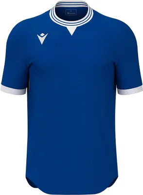 Produktbild von Macron Trikot mit kurzen Ärmeln für Herren - Königsblau / Weiß | Größe: XL