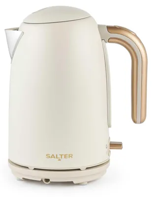 Wasserkocher 1,7 l, creme/gold, 3000 W, mit Kalkfilter