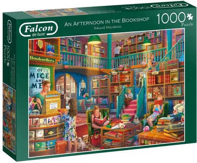 Produktbild von Falcon de luxe An Afternoon on the Bookshop - 1000 Teile, 1000 Stück(e), Menschen, 12 Jahr(e)