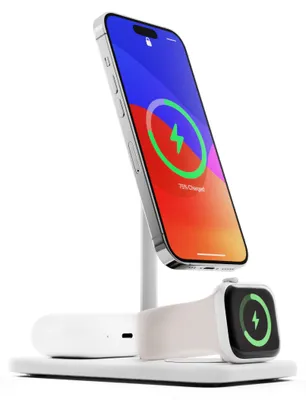 Produktbild von Twelve South HiRise 3 Deluxe-Twelve South 3-in-1 MagSafe + Qi2 Ladeständer für i