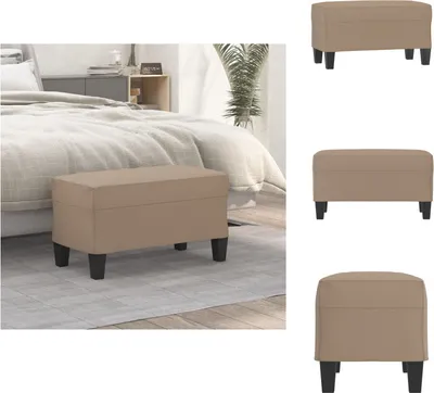 Produktbild von vidaXL Sitzbank Cappuccino-Braun 70x35x41 cm Kunstleder -  Sitzbänke