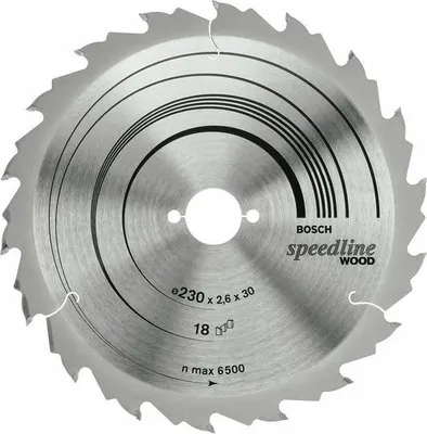 Image de Lame de scie circulaire Standard for Wood Speed Bosch, 150 x 20 x 2,2 mm, 18 2608640781 Diamètre : 150 x 20 mm Epaisseur:2.2 mm Scie (2608640781)
