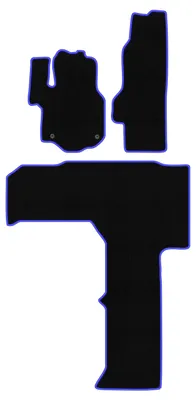 Immagine prodotto di Tappetini in velluto Nero/Blu per VW Grand California 2019- Set 4 pezzi