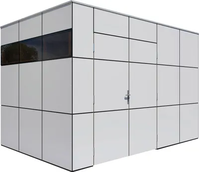 Immagine prodotto di Casetta da giardino Bertilo HPL 2 - 6 mm grigio antracite HPL 2: 345 x 228 cm