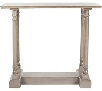 Obrázek produktu pro Moderní dřevěný konferenční stolek Safavieh, barva vintage šedá, rozměry 40 x 95 x 80 cm