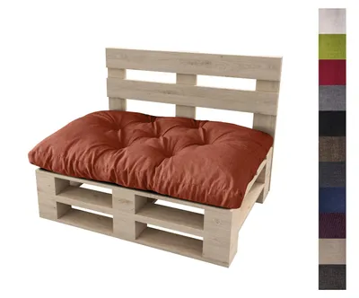 Produktbild von sunnypillow Palettenkissen Auflage Set für Europaletten Indoor und Outdoor Palettenpolster Palettensofa Kissen mit schöner Steppung viele Farben und Größen zur Auswahl Sitzkissen 120 x 60