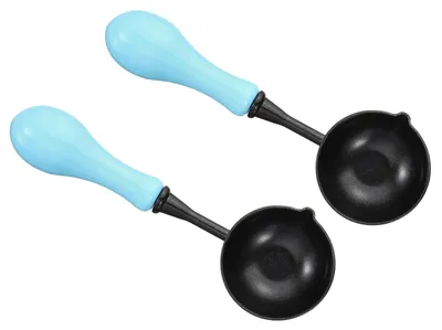 Productafbeelding van Waskleeflepels - Voor het smelten van waszegel - 2 stuks - 4 inch - Hemelsblauw