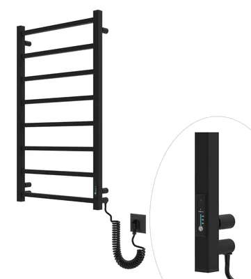 Obrázok produktu pre ELNA Kúpeľňový Elektrický Sušiak na uteráky do kúpeľne / Radiátor elektrický 106 W 870 x 430 mm s termostatom čierna