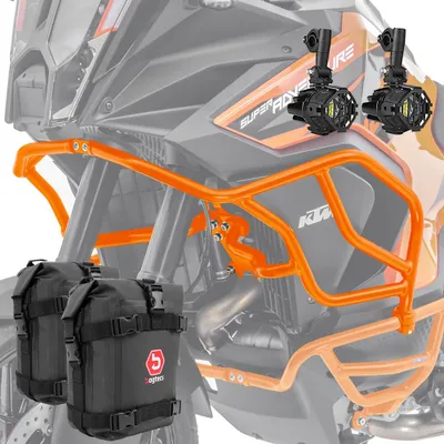 Zdjęcie produktu dla Crash bar + reflektor + torba X21 do KTM 1290 Super Adventure R
