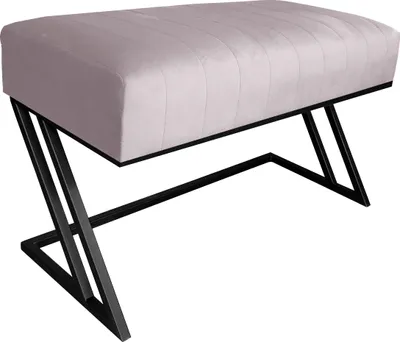 Obrázok produktu pre Lavička ROZALIA MG VELVET v svetloružovej farbe