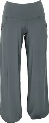 Produktbild von Yogahose aus Baumwolle, Pluderhose - Dunkelgrau, Damen, Baumwolle(Bio),Elasthan, Größe: XL