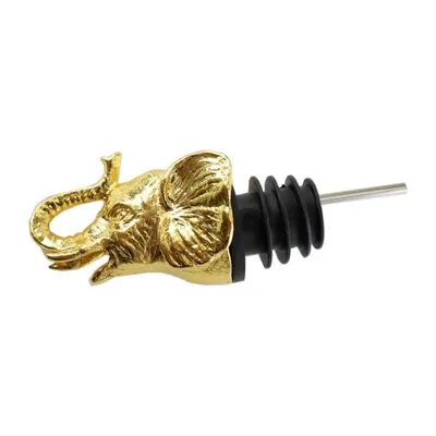 Produktbild von Elefant Ausgießer Gold - Flaschenausgießer - Getränkeausgießer - Weinausgießer - Dosierer - Barzubehör - Geschenkverpackung