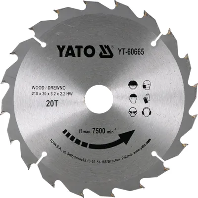 Immagine prodotto di Lama in metallo duro 210x30mm 20Z