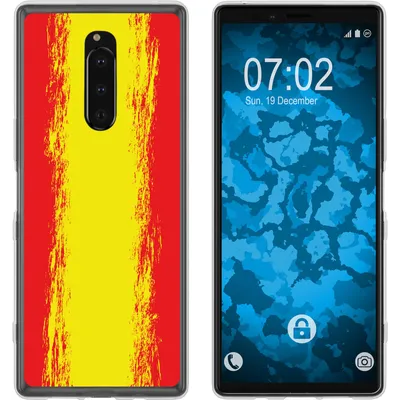 Produktbild von PhoneNatic Case kompatibel mit Sony Xperia 1 Silikon-Hülle WM Spanien M11