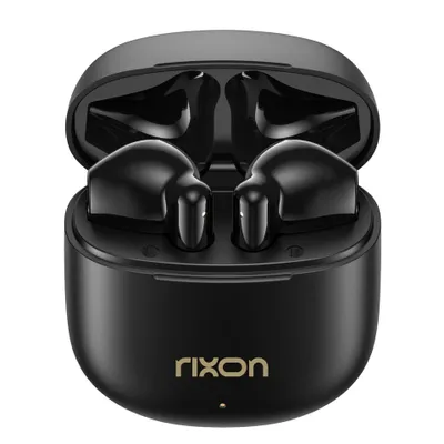 Obrázek produktu pro Rixon NeoBuds – bezdrátová Bluetooth sluchátka do uší, výdrž baterie 40 hodin, Bluetooth 5.3, duální mikrofony ENC, dotykové ovládání, nabíjecí pouzdro USB-C, herní režim