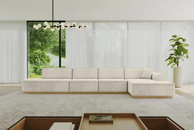 Produktbild von ALTDECOR Ecksofa in L-Form IREA-L3-v2 412x165x80 cm Beige Corner Sofa Eckcouch Couch Wohnlandschaft Cauchsofa
