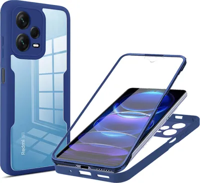 Image de Redmi Note 12 Pro+ Housse de protection, Protection d'écran intégrée 360 degrés Housse de protection complète pour Xiaomi Redmi Note 12 Pro+ Bleu
