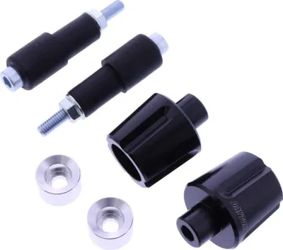 Produktbild von DAYTONA Lenkergewichte schwarz/silber 14-19 mm