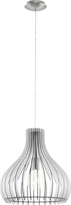 Produktbild von EGLO Pendelleuchte Tindori, 1 flammige Hängelampe Vintage,, Hängeleuchte, Esstischlampe, Wohnzimmerlampe hängend mit E27, Ø 38 cm