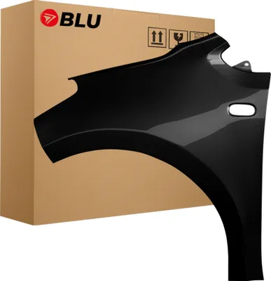 Image de BLU Aile Compatible avec Seat Mii LC9X Gauche Schwarz TiefSchwarz | 2012-2019 | Avant | Peint| Prêt à Monter | Acier