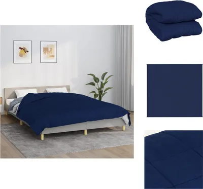 Obrázek produktu pro vidaXL Zátěžová deka modrá 220x240 cm 15 kg látka - Deky