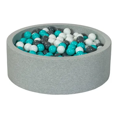 Produktbild von Bällebad Spielplatz + 450 Bälle weiß, grau, türkis
