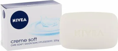 Obrázok produktu pre NIVEA 80608, Ruky, Tuhé mydlo, Zmäkčovadlo, Biela, Oválny, glycerín