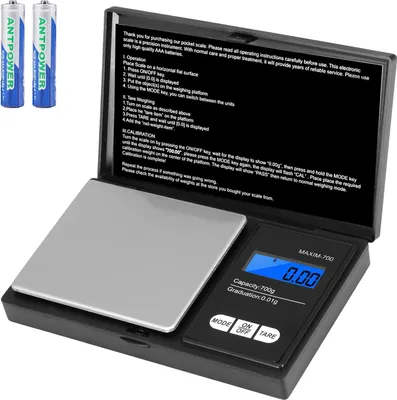 Präzisionswaage 700 g x 0,01 g, Mini-Digitalwaage mit LCD