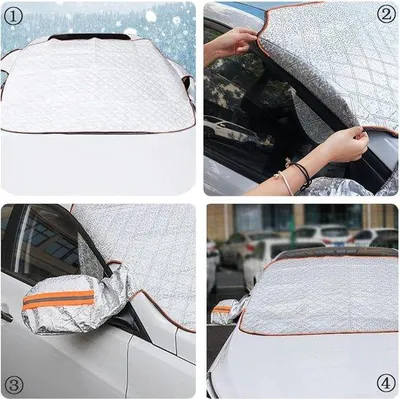 Zdjęcie produktu dla Magnetyczna osłona samochodowa 145 x 120 cm – ochrona przed śniegiem