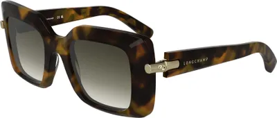 Produktbild von Longchamp LO776S N Brown green havana 50/22/140 Damen Sonnenbrillen
