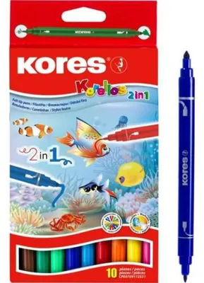 Produktbild von Kores FS29021, Multi, 110 Farben, Mehrfarbig, Pinselspitze, 1,2 cm, Mehrfarbig