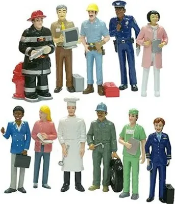 Produktbild von Set aus 11 Teilen in einer Schachtel mit 11 miniland-Figuren
