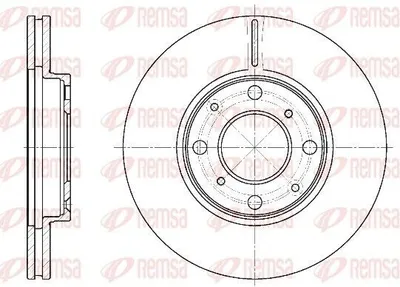 Produktbild von 2x REMSA Bremsscheibe 6844.10 vorne für HONDA Jazz II Schrägheck (GD_ GE3 GE2)